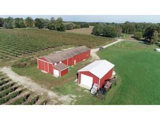 Barn in Van Buren County, Michigan - LAND AUCTION - 300+/- ACRES SPECIALTY CROP - GRAPES AND HOPS - OFFERED IN 8 TRACTS IN VAN BUREN COUNTY, MICHIGAN